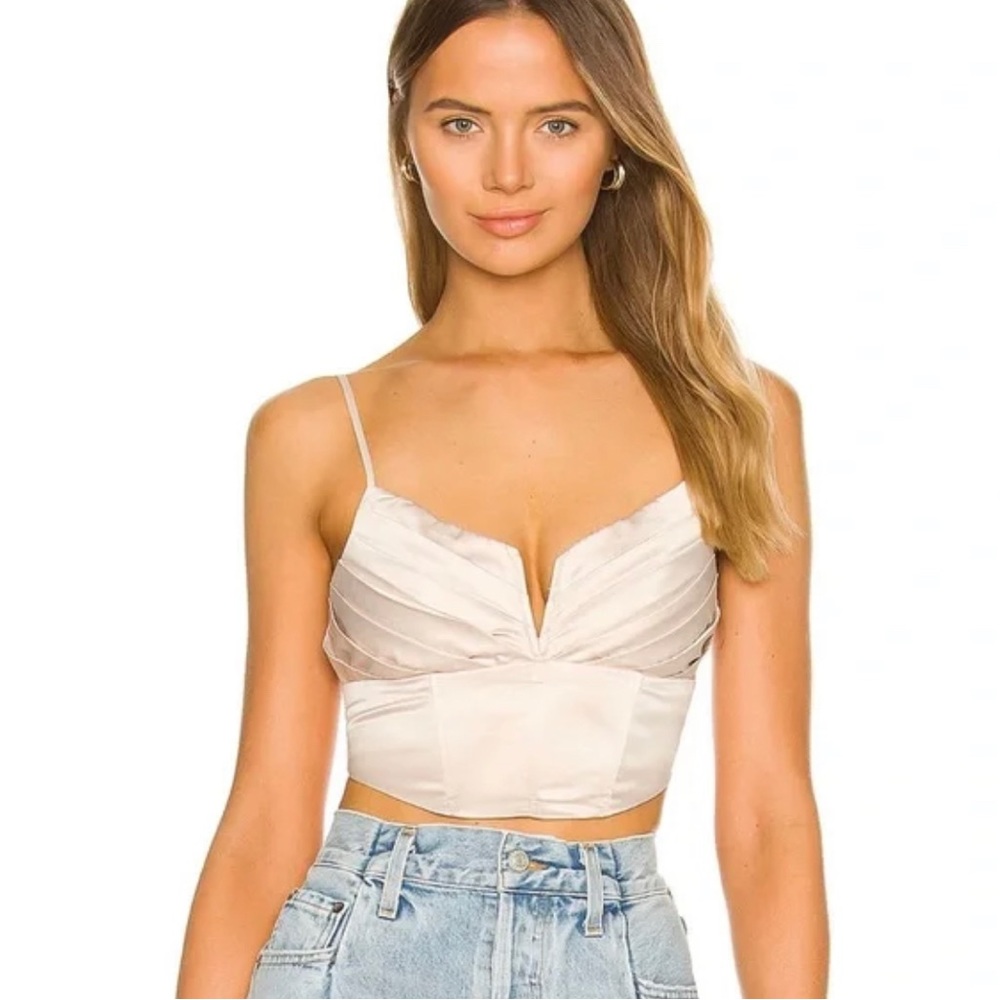 Revolve superdown corset bustier crop top